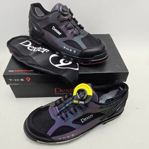 Dexter THE 9 HT BOA Bowling Shoes Men 10.5W/Women 12W Color Shift Extra Wide